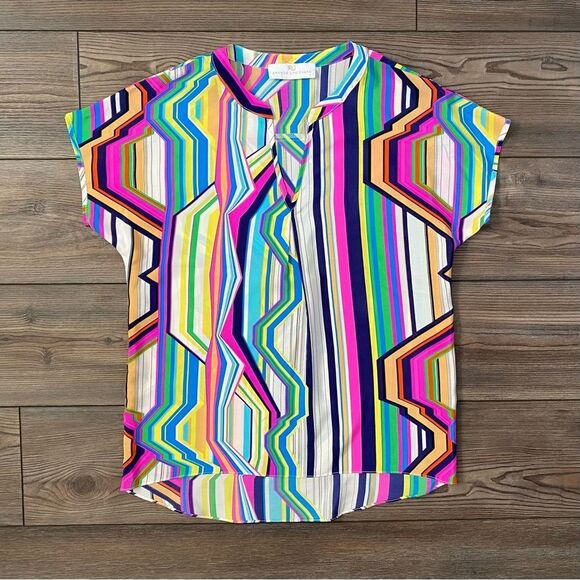 Amanda Uprichard silk striped top - Picture 1 of 9